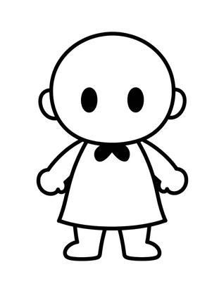 Disegno da colorare di un bambino vestito da piccolo vampiro con mantello e cravattino, facile da colorare per i più piccoli.